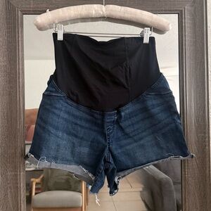 Isabel Maternity by Ingrid and Isabel Maternity Jean Midi Shorts